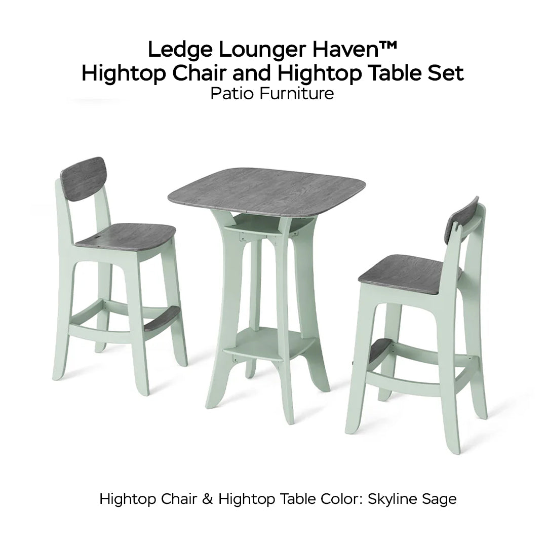 Ledge Lounger Haven™ Hightop Chair and Hightop Table Set - Patio Furniture - Majestic Fountains