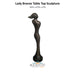 Lady Bronze Table Top Sculpture - Majestic Fountainsa and More