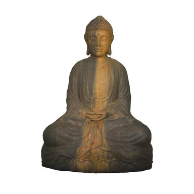 Large Sitting Buddha GFRC Statue - 6.5 Feet tall - Majestic Fountains