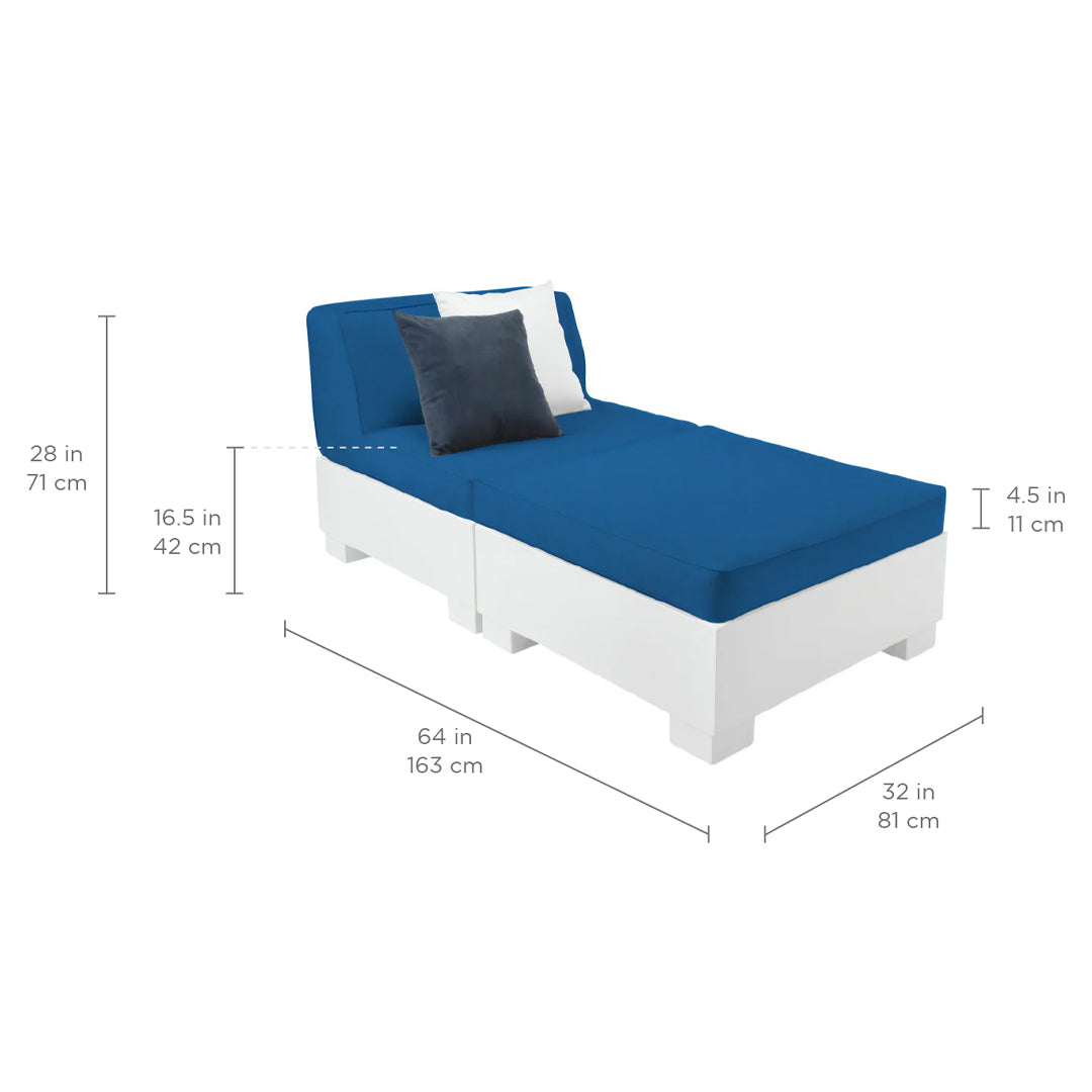 Ledge Lounger Affinity 2 Piece Sun Chair In-Pool & Patio Furniture - Majestic Fountains