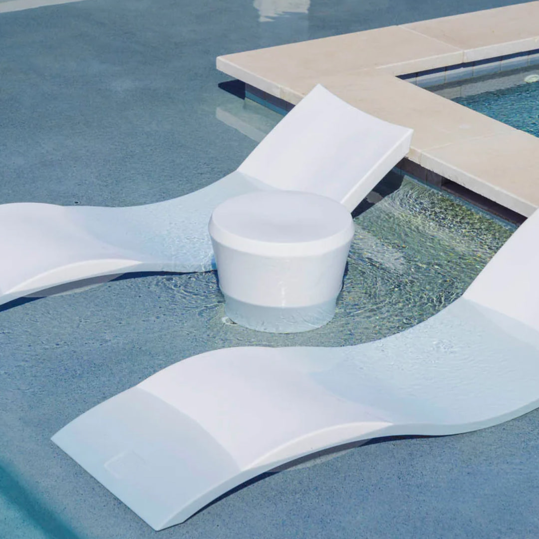 Ledge Lounger Affinity Side Table In-Pool & Patio Furniture - Majestic Fountains