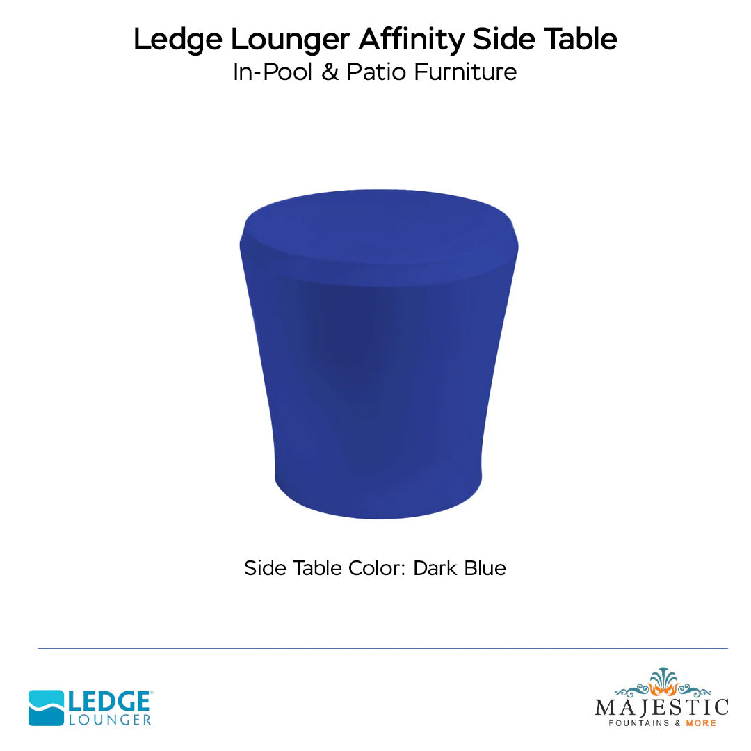 Ledge Lounger Affinity Side Table In-Pool & Patio Furniture - Majestic Fountains
