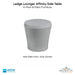 Ledge Lounger Affinity Side Table In-Pool & Patio Furniture - Majestic Fountains