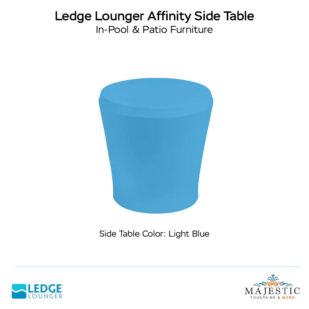 Ledge Lounger Affinity Side Table In-Pool & Patio Furniture - Majestic Fountains