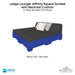 Ledge Lounger Affinity Square Sunbed with Backrest Cushion In-Pool & Patio Furniture - Majestic Fountains
