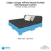 Ledge Lounger Affinity Square Sunbed with Backrest Cushion In-Pool & Patio Furniture - Majestic Fountains