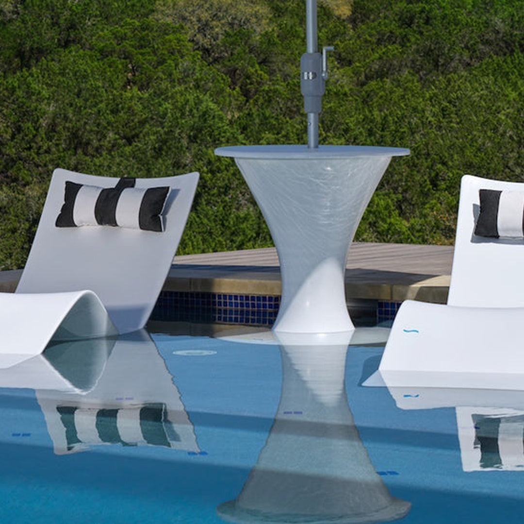 Ledge Lounger Autograph Umbrella Stand Ice Bin In-Pool & Patio Furniture - Majestic Fountains
