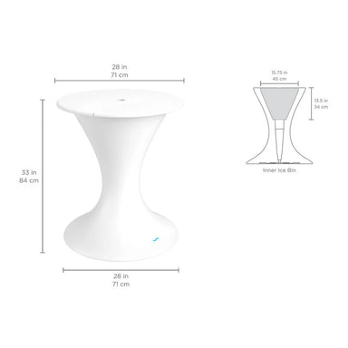 Ledge Lounger Autograph Umbrella Stand Ice Bin In-Pool & Patio Furniture - Majestic Fountains