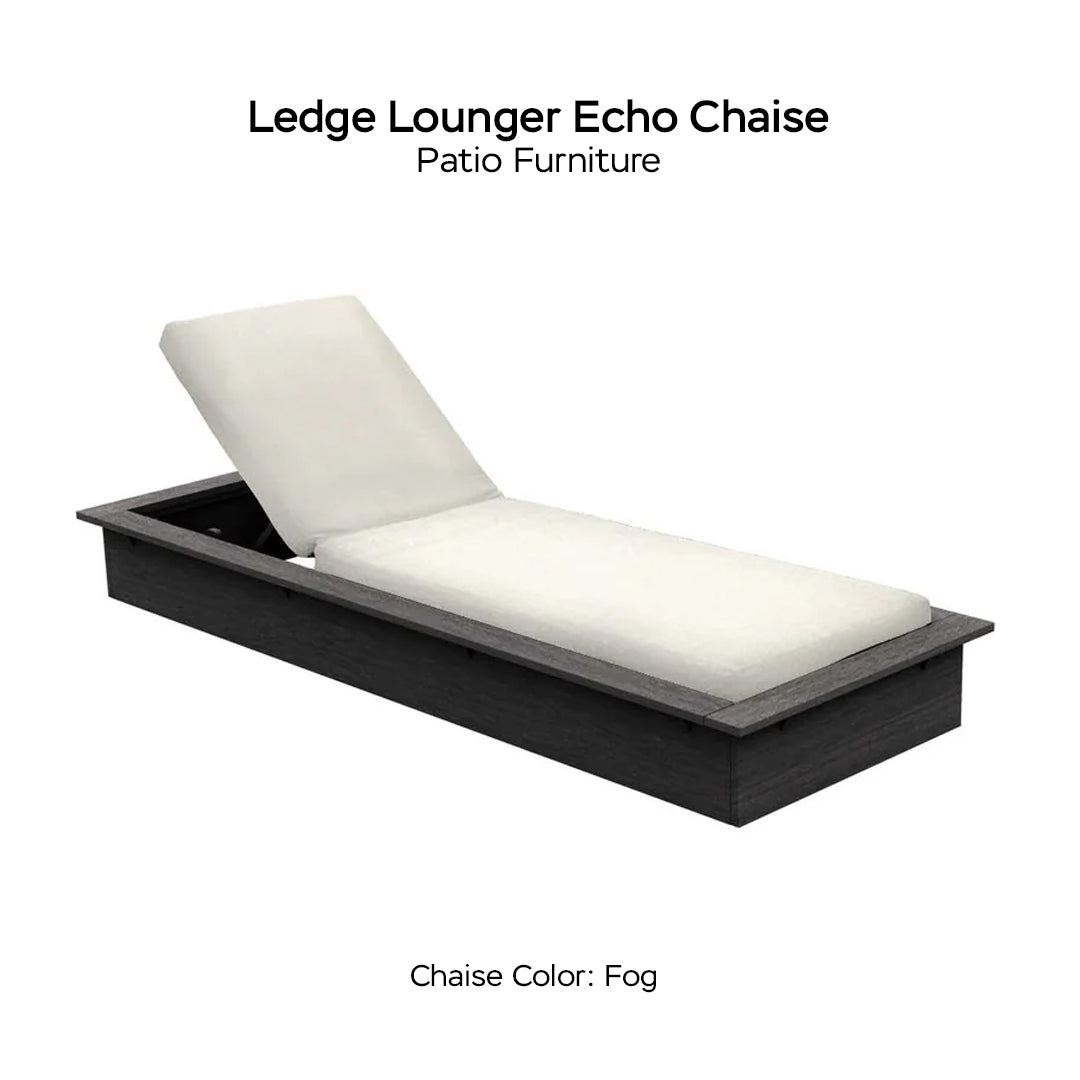 Ledge Lounger Echo Chaise - Patio Furniture - Majestic Fountains
