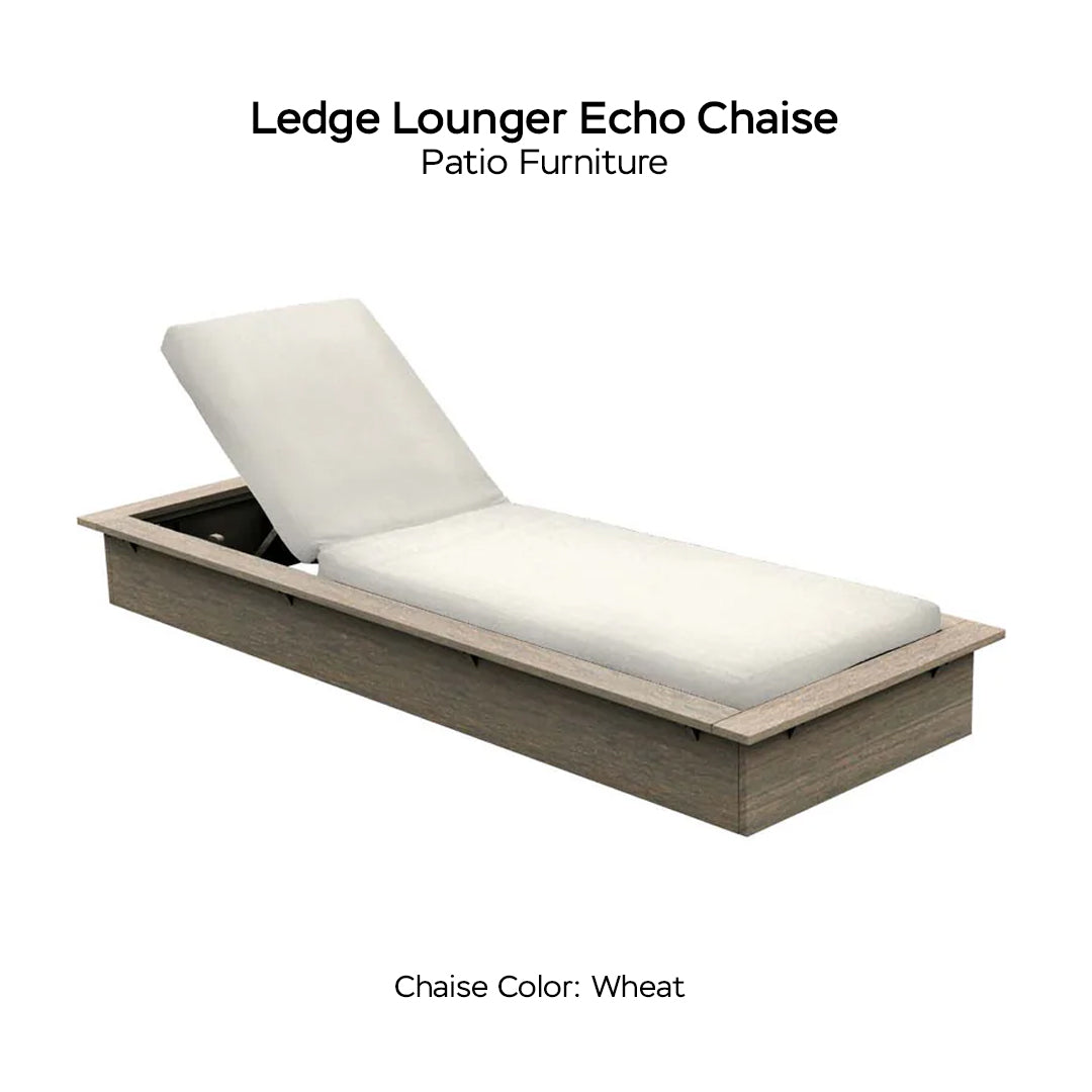 Ledge Lounger Echo Chaise - Patio Furniture - Majestic Fountains