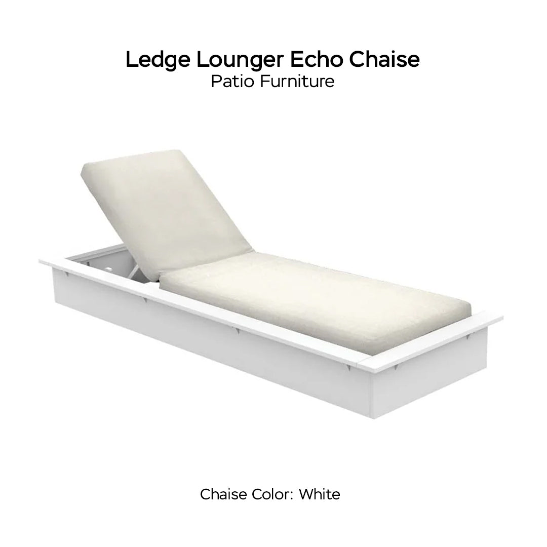 Ledge Lounger Echo Chaise - Patio Furniture - Majestic Fountains