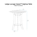 Ledge Lounger Haven™ Hightop Chair and Hightop Table Set - Patio Furniture - Majestic Fountains