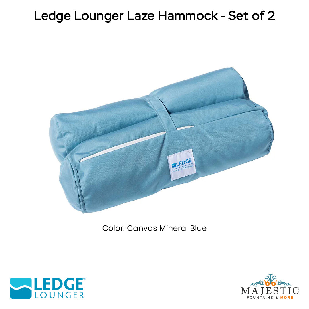 Ledge Lounger Laze Hammock - Set of 2 - Majestic Fountains