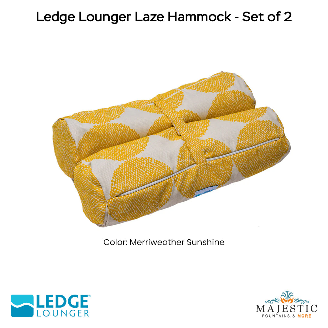 Ledge Lounger Laze Hammock - Set of 2 - Majestic Fountains