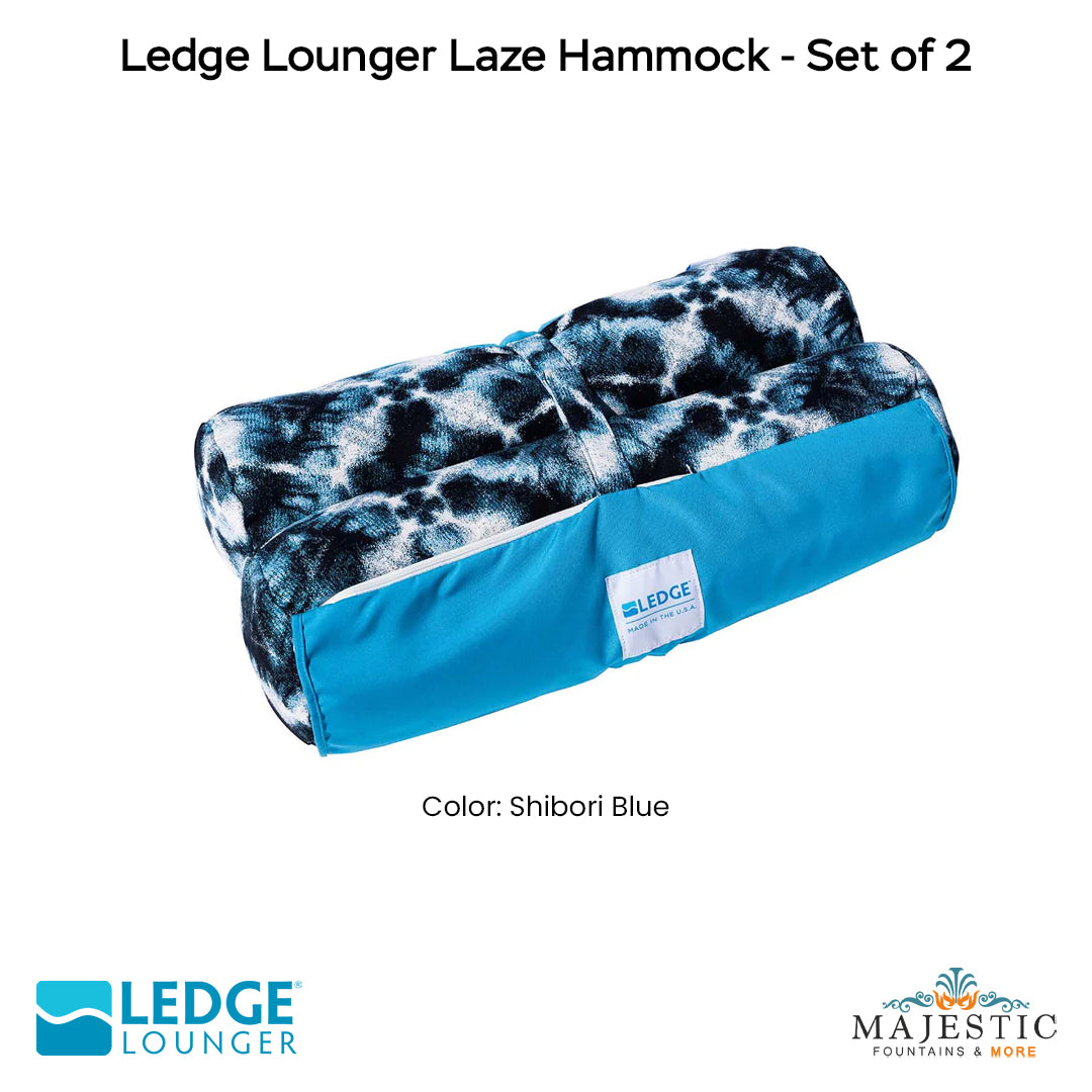 Ledge Lounger Laze Hammock - Set of 2 - Majestic Fountains