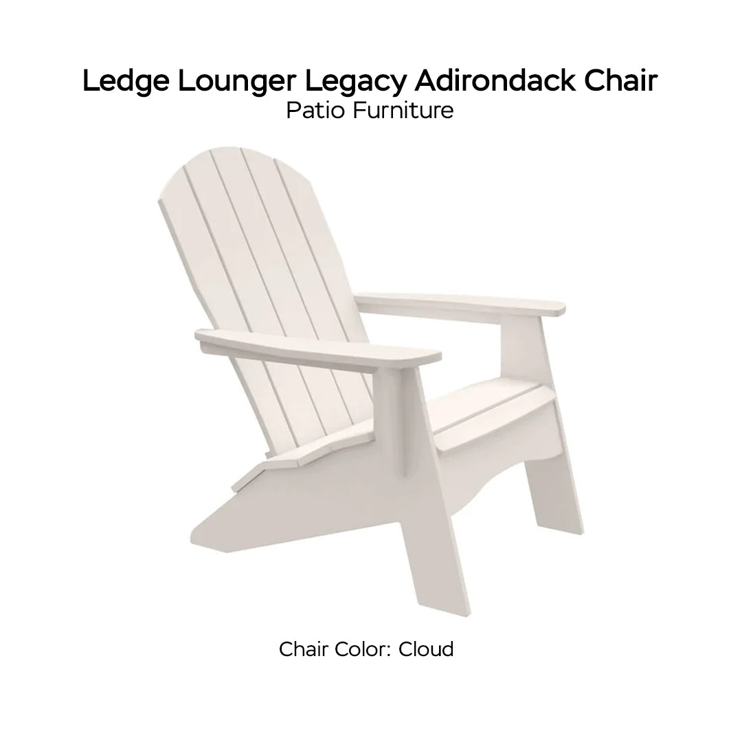 Ledge Lounger Legacy Adirondack Chair - Patio Furniture - Majestic Fountains