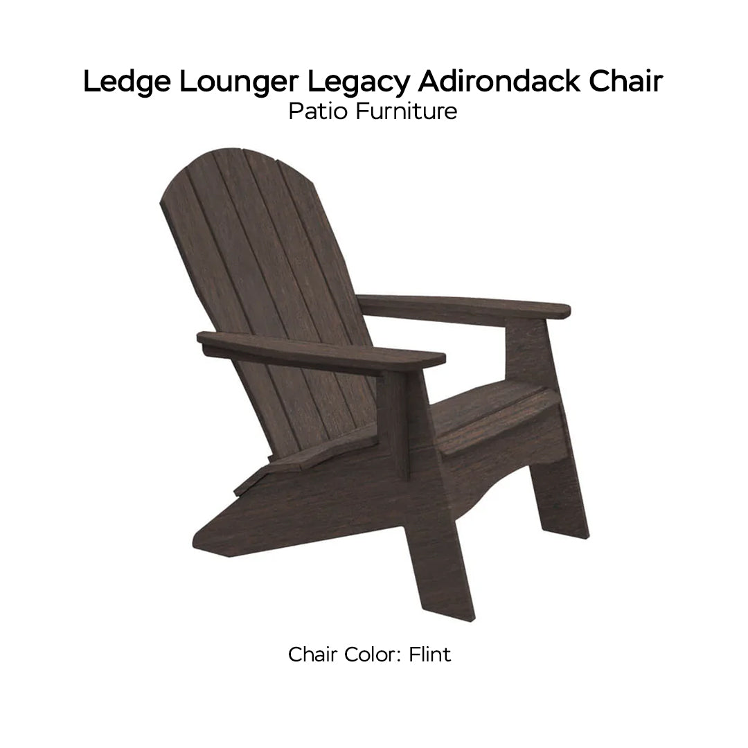 Ledge Lounger Legacy Adirondack Chair - Patio Furniture - Majestic Fountains