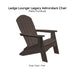 Ledge Lounger Legacy Adirondack Chair - Patio Furniture - Majestic Fountains