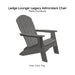 Ledge Lounger Legacy Adirondack Chair - Patio Furniture - Majestic Fountains