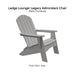 Ledge Lounger Legacy Adirondack Chair - Patio Furniture - Majestic Fountains