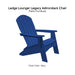 Ledge Lounger Legacy Adirondack Chair - Patio Furniture - Majestic Fountains