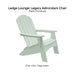 Ledge Lounger Legacy Adirondack Chair - Patio Furniture - Majestic Fountains