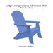 Ledge Lounger Legacy Adirondack Chair - Patio Furniture - Majestic Fountains