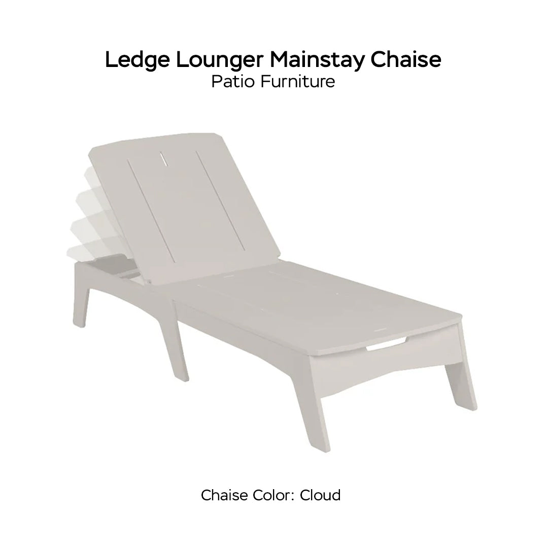 Ledge Lounger Mainstay Chaise - Patio Furniture - Majestic Fountains