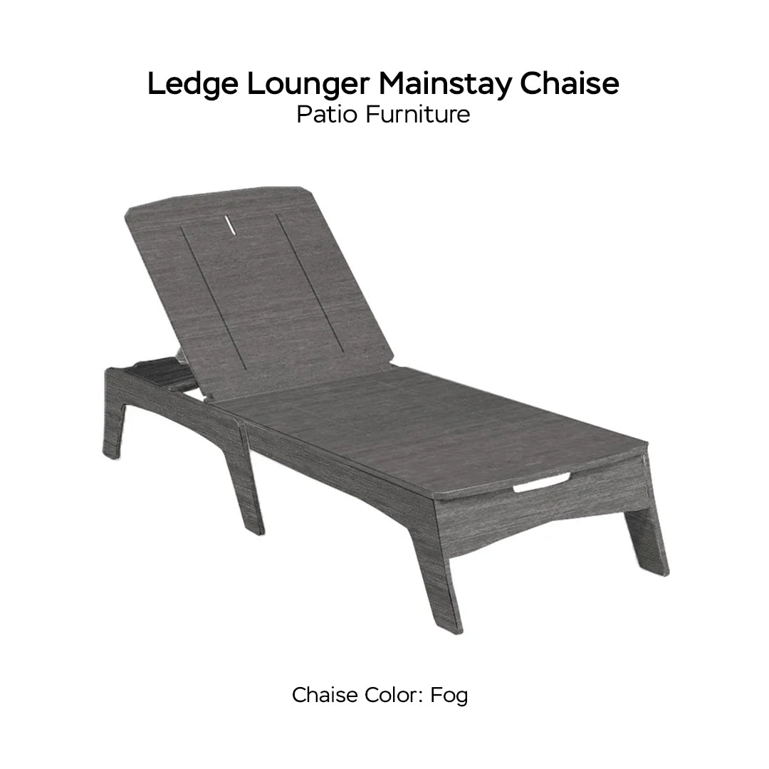 Ledge Lounger Mainstay Chaise - Patio Furniture - Majestic Fountains