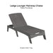 Ledge Lounger Mainstay Chaise - Patio Furniture - Majestic Fountains