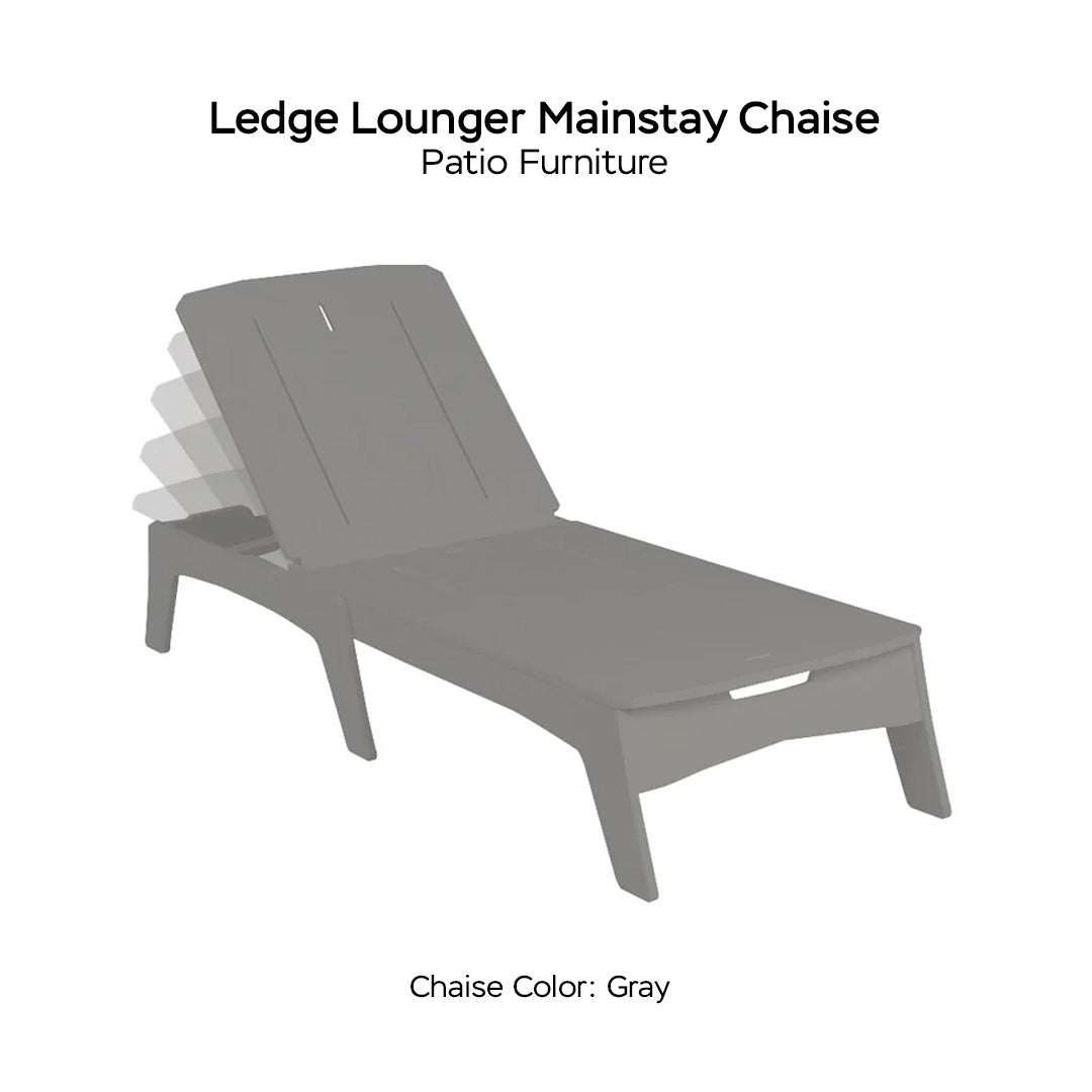 Ledge Lounger Mainstay Chaise - Patio Furniture - Majestic Fountains