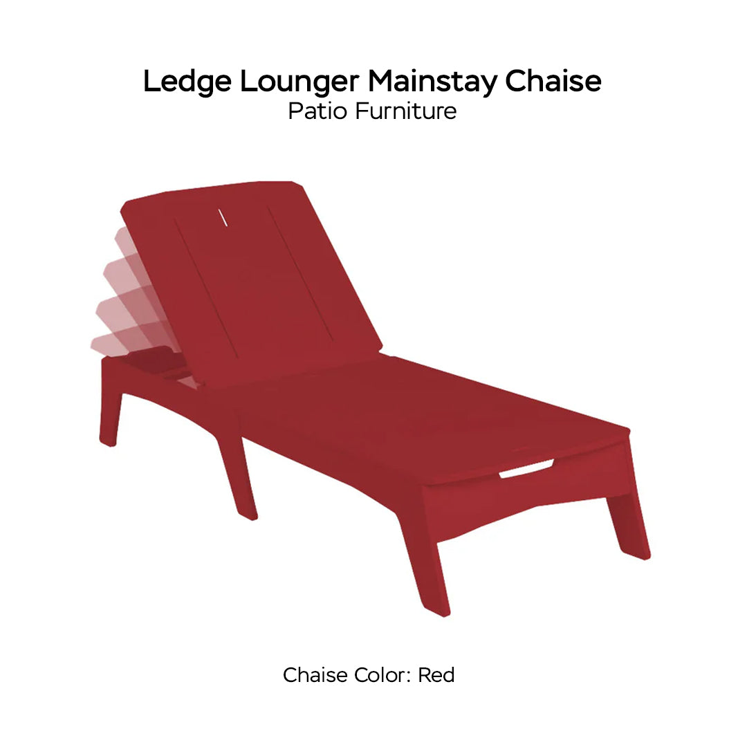 Ledge Lounger Mainstay Chaise - Patio Furniture - Majestic Fountains
