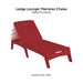 Ledge Lounger Mainstay Chaise - Patio Furniture - Majestic Fountains