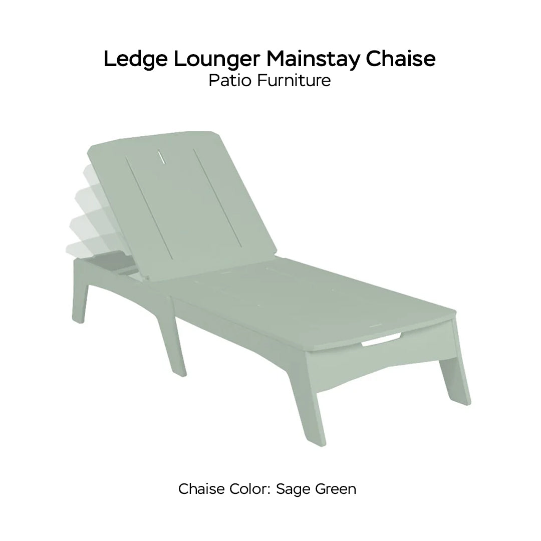 Ledge Lounger Mainstay Chaise - Patio Furniture - Majestic Fountains