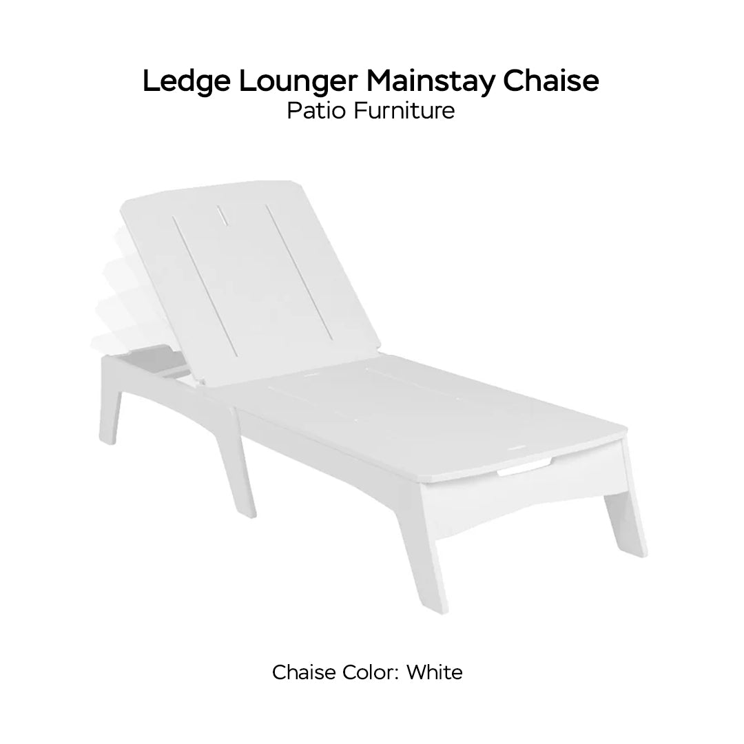 Ledge Lounger Mainstay Chaise - Patio Furniture - Majestic Fountains