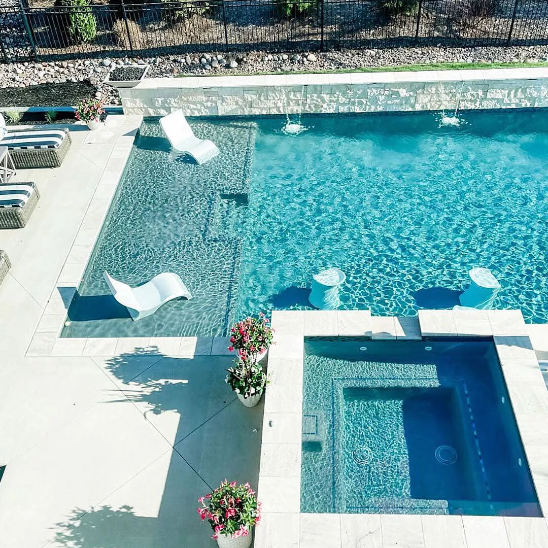 Ledge Lounger Signature Bar Stool -  Counter Height - Majestic Fountains