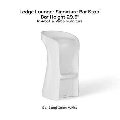 Ledge Lounger Signature Bar Stool - Counter Height 29.5 - Majestic Fountains