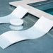 Ledge Lounger Signature Chaise & Side Table Set Color White - Side Table Without Umbrella Hole - In-Pool Furniture - Majestic Fountains