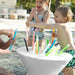 Ledge Lounger Signature Lowback Chairs & Side Table Set Color White - In-Pool & Patio Furniture - Majestic Fountains