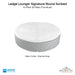 Ledge Lounger Signature Round Sunbed In-Pool & Patio Furniture - Majestic Fountains