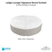 Ledge Lounger Signature Round Sunbed In-Pool & Patio Furniture - Majestic Fountains
