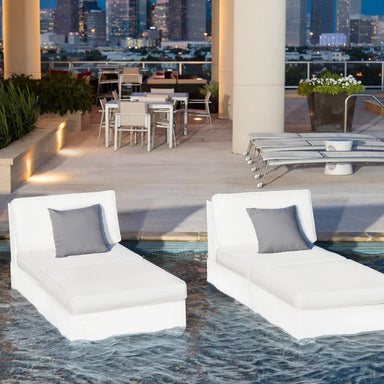 Ledge Lounger Signature Sectional 2 Piece Sun Chair In-Pool & Patio Furniture - Majestic Fountains