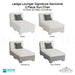 Ledge Lounger Signature Sectional 2 Piece Sun Chair In-Pool & Patio Furniture - Majestic Fountains
