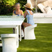 Ledge Lounger Table Tennis and Barstools Gathering Set - Majestic Fountains