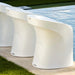 Ledge Lounger Table Tennis and Barstools Gathering Set - Majestic Fountains