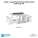 Ledge Lounger Table Tennis and Barstools Gathering Set - Majestic Fountains