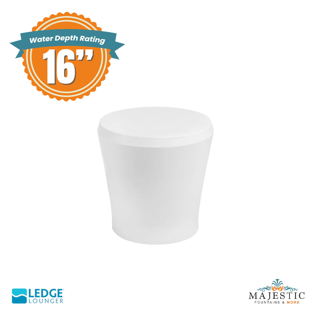 Ledge Lounger Affinity Side Table In-Pool & Patio Furniture Depth - Majestic Fountains