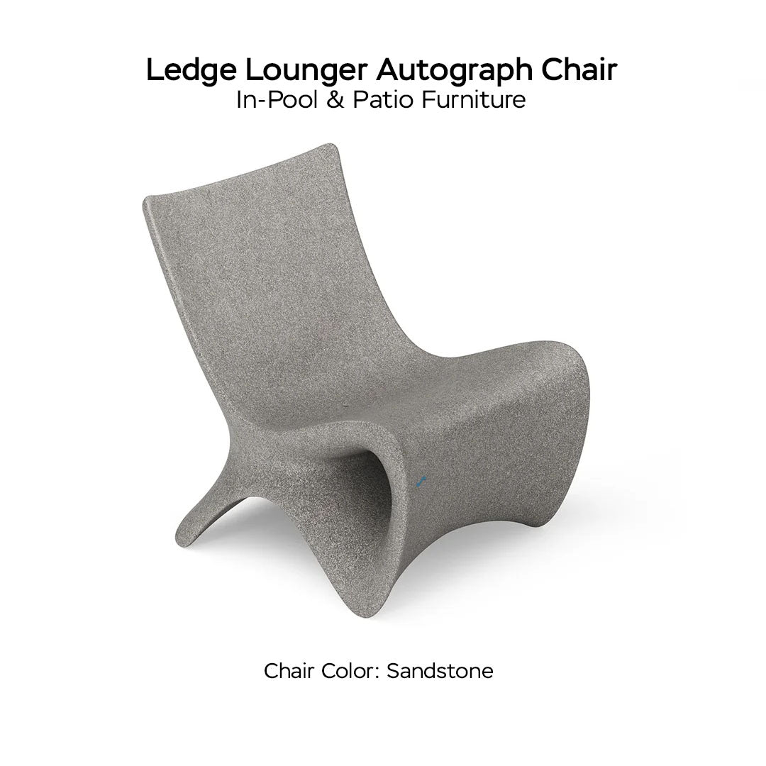 Ledge Lounger Autograph Chair In-Pool & Patio Furniture - Majestic Fountains