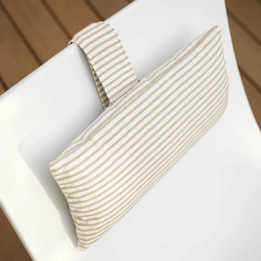 Ledge Lounger Autograph Chaise & Side Table Set w Headrest Pillows - In-Pool & Patio Furniture