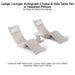 Ledge Lounger Autograph Chaise & Side Table Set w Headrest Pillows - Color Cloud - Table Lid White - Pillow White  - In-Pool & Patio Furniture - Majestic Fountains